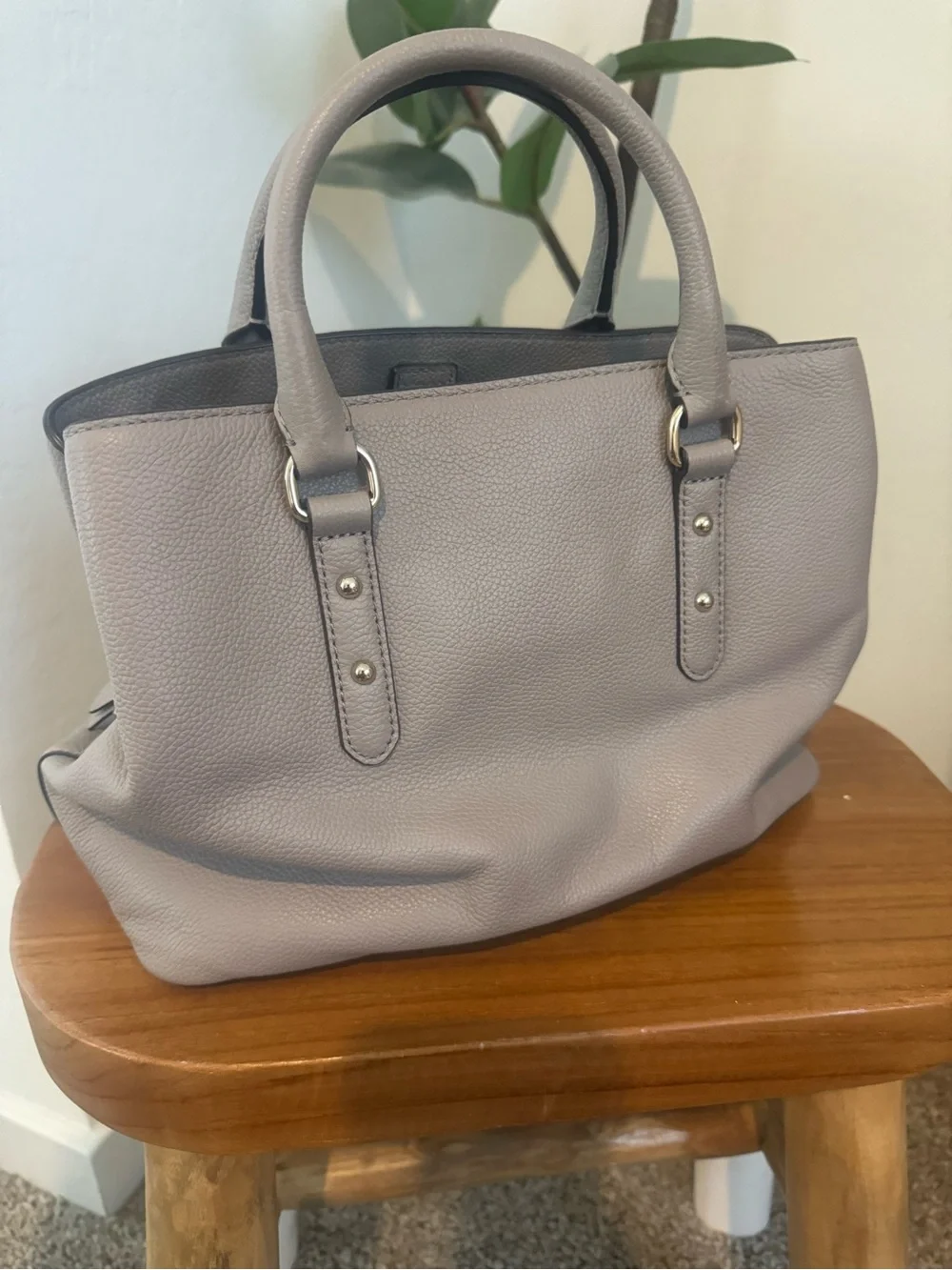 kate spade larchmont pebbled leather satchel with detachable strap
